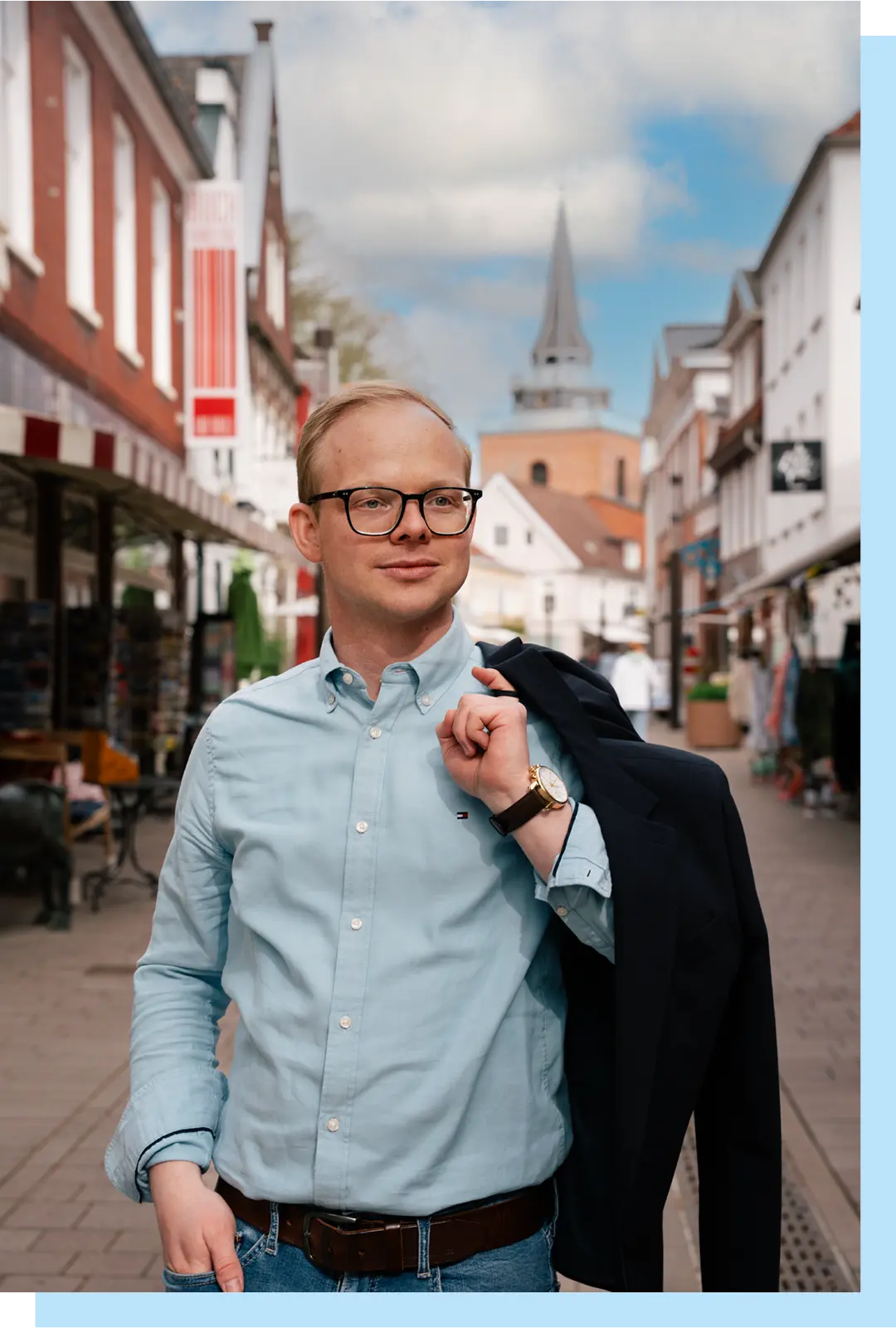 Julian Jetses in der Auricher Innenstadt